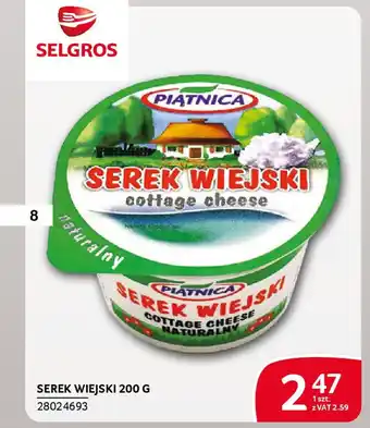 Selgros Serek wiejski oferta