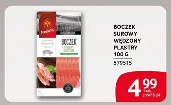 Selgros Boczek surowy wędzony plastry oferta