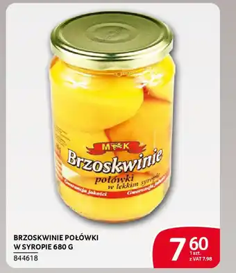 Selgros Brzoskwinie połówki w syropie oferta