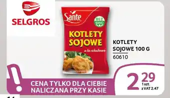 Selgros Kotlety sojowe oferta