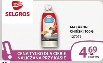 Selgros Makaron chiński oferta