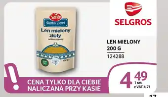 Selgros Len mielony oferta