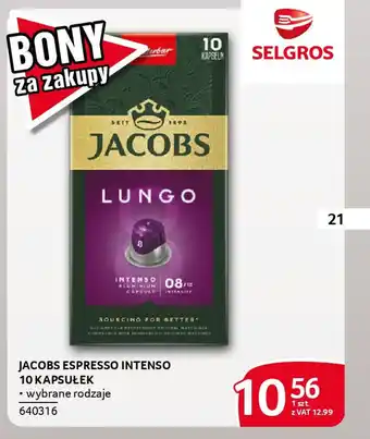 Selgros Jacobs espresso intenso oferta