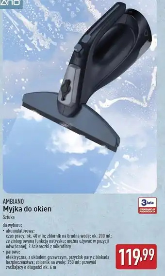 ALDI Myjka do okien elektryczna Ambiano oferta