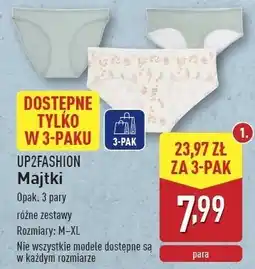 ALDI Majtki damskie m-xl Up2Fashion oferta