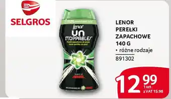 Selgros Lenor perełki zapachowe oferta