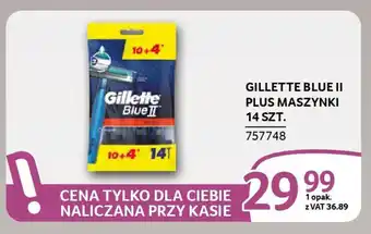 Selgros Gillette blue II plus maszynki oferta