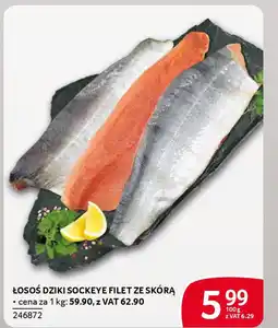 Selgros Łosoś dziki sockeye filet ze skórą oferta