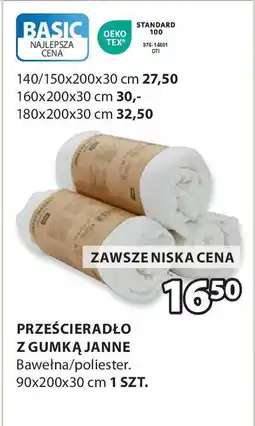 JYSK Prześcieradło z gumką janne oferta