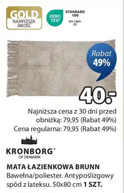 JYSK Kronborg mata łazienkowa brunn oferta