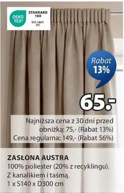 JYSK Zasłona austra oferta