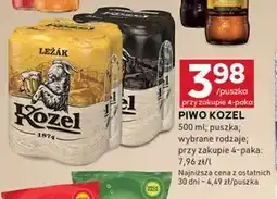 Stokrotka Optima Kozel Ležák Piwo jasne 2 l (4 x 0,5 l) oferta