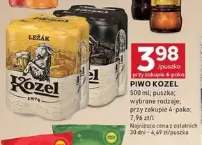 Stokrotka Optima Kozel Ležák Piwo jasne 2 l (4 x 0,5 l) oferta