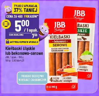 Polomarket Kiełbaski śląskie lub bekonowo-serowe JBB oferta