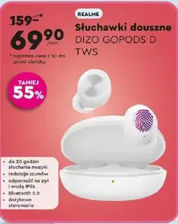 Biedronka REALME Słuchawki douszne DIZO GOPODS D TWS oferta