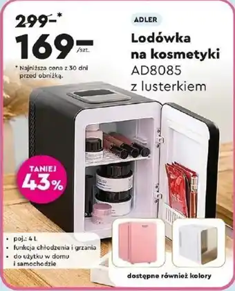 Biedronka ADLER Lodówka na kosmetyki AD8085 TANIEJ oferta