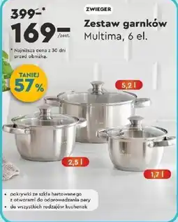 Biedronka ZWIEGER Zestaw garnków Multima oferta