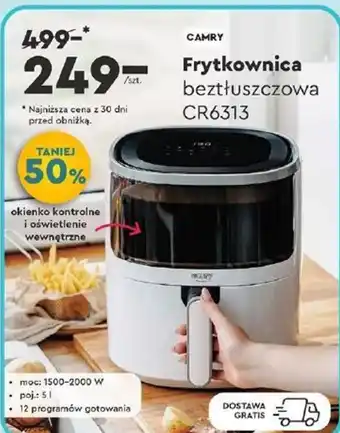 Biedronka CAMRY Frytkownica beztłuszczowa CR6313 oferta