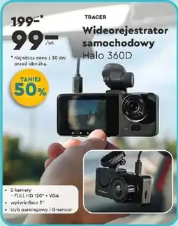 Biedronka TRACER Wideorejestrator samochodowy Halo 360D oferta