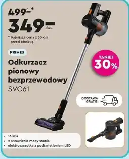 Biedronka PRIME3 Odkurzacz pionowy bezprzewodowy SVC61 oferta