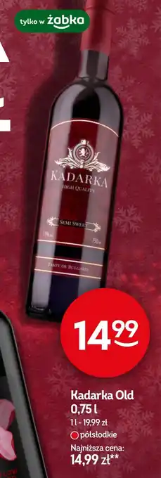 Żabka Wino Kadarka oferta