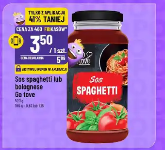 Polomarket Sos spaghetti lub bolognese Go tove oferta