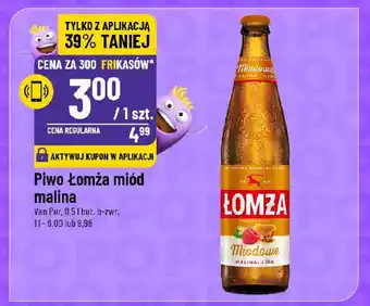 Polomarket Piwo Łomża miód malina Van Pur oferta