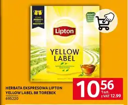 Selgros Herbata ekspresowa lipton yellow label oferta