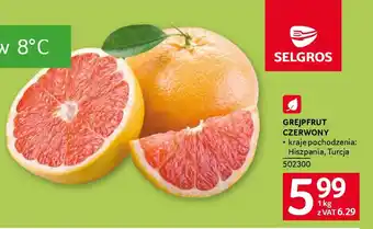 Selgros Grejpfrut czerwony oferta