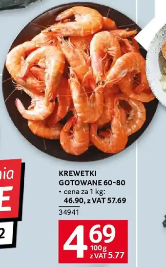 Selgros Krewetki gotowane 60-80 oferta