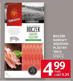 Selgros Boczek surowy wędzony plastry oferta