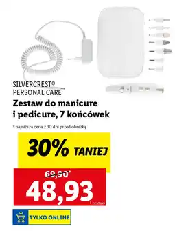 Lidl SILVERCREST PRSONAL CARE Zestaw do manicure i pedicure, 7 końcówek oferta