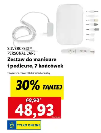 Lidl SILVERCREST PRSONAL CARE Zestaw do manicure i pedicure, 7 końcówek oferta