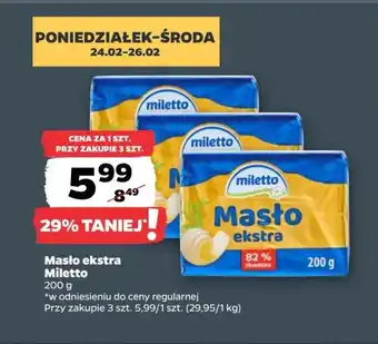 Netto Masło ekstra Miletto oferta