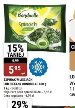 bi1 Szpinak w liściach lub siekany Bonduelle oferta