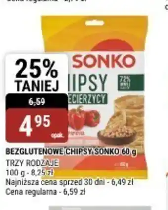 bi1 Bezglutenowe chipsy Sonko oferta