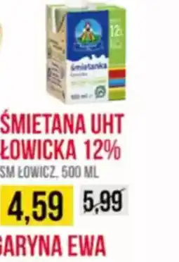 Delikatesy Ribena Smietana UHT Lowicka 12% oferta