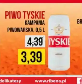 Delikatesy Ribena Piwo Tyskie oferta