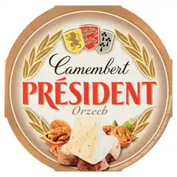 Carrefour Président Ser Camembert orzech 120 g oferta