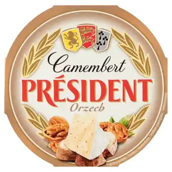 Carrefour Président Ser Camembert orzech 120 g oferta