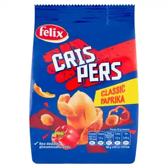 Carrefour Felix Crispers Orzeszki ziemne smażone w skorupce o smaku paprykowym 125 g oferta