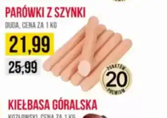 Delikatesy Ribena Parówki z szynki oferta