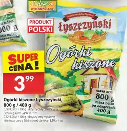 Twój Market Ogórki kiszone Lyszkczyński oferta