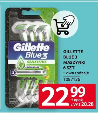 Selgros Gillette blue 3 maszynki oferta