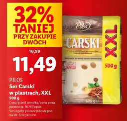 Lidl Pilos ser carski w plastrach, xxl oferta