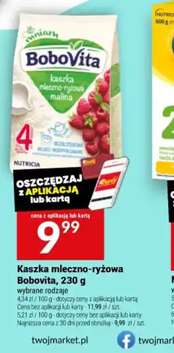 Twój Market Kaszka mleczno-ryżowa Bobovita oferta