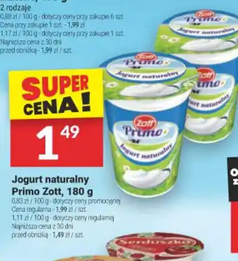 Twój Market Jogurt naturalny Primo Zott oferta