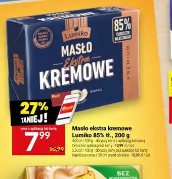 Twój Market Masło ekstra kremowe Lumiko 85% oferta