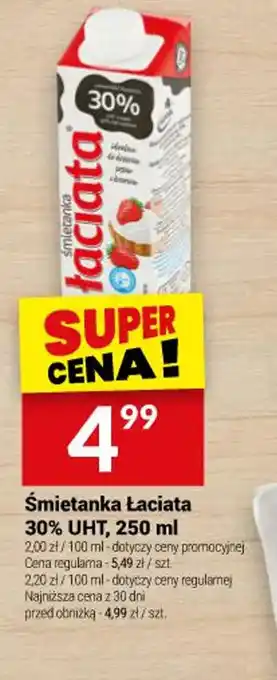 Twój Market Smietanka Lacciata 30% UHT oferta