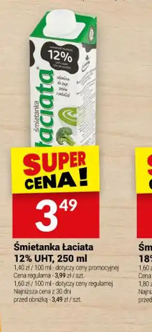 Twój Market Smietanka Lacciata 12% UHT oferta